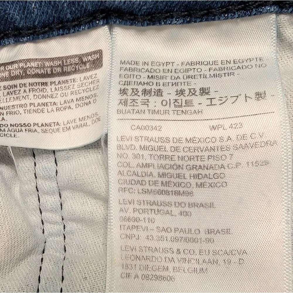 Levi's Medium Blue Straight Leg Jeans